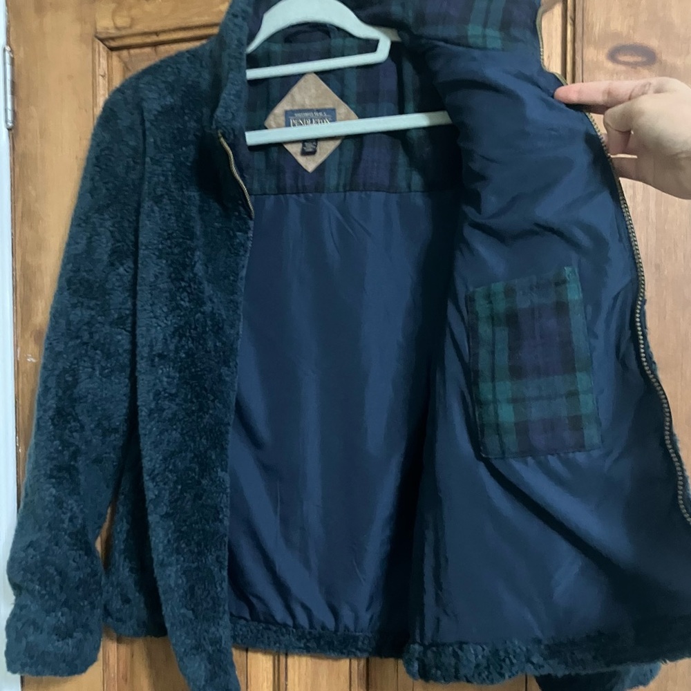 Pendleton Dark Fleece Teddy Jacket - image 2